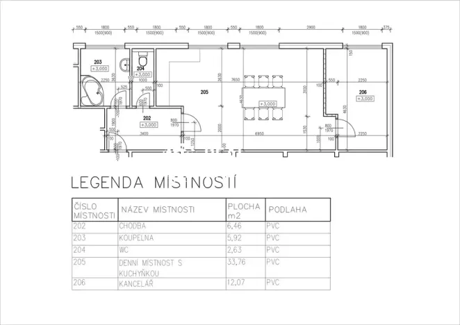 Pronájem bytu 2+kk, Blansko, Poříčí, 60 m2