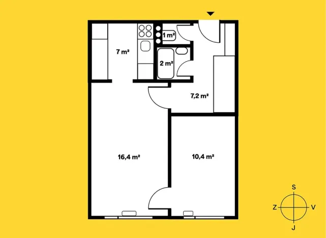 Prodej bytu 2+kk, Praha - Stodůlky, Klukovická, 44 m2