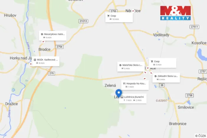 Prodej bytu 3+kk, Luštěnice - Zelená, Lesní, 61 m2