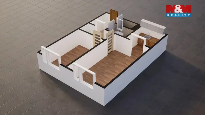 Prodej bytu 2+kk, Kolín - Kolín II, Rimavské Soboty, 43 m2