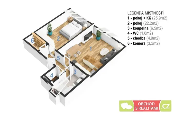 Pronájem bytu 2+kk, Heřmanův Městec, Masarykovo náměstí, 66 m2