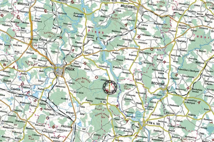 Prodej pole, Albrechtice nad Vltavou, 52456 m2