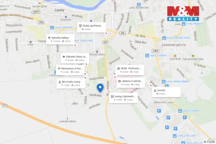 Prodej bytu 1+1, Louny, U Spravedlnosti, 43 m2