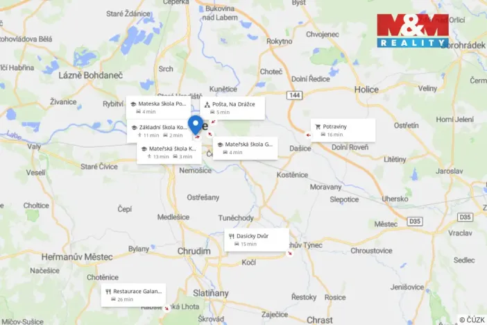 Prodej bytu 3+1, Pardubice, U Háje, 65 m2