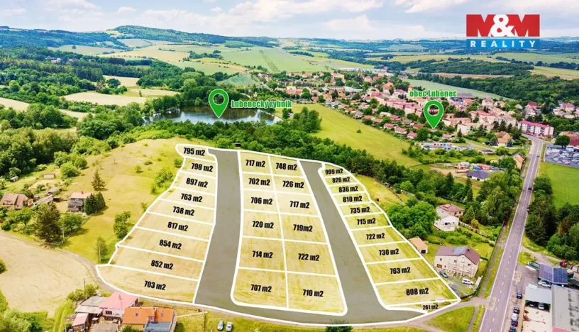 Prodej pozemku pro bydlení, Lubenec, 717 m2