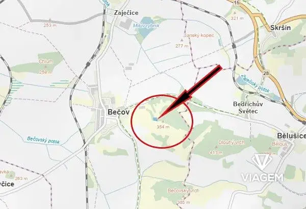 Prodej zahrady, Bečov, 2715 m2