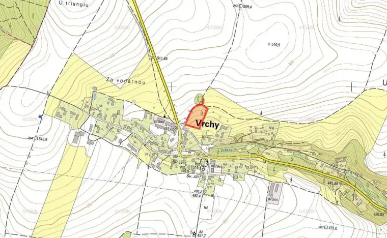 Prodej pozemku pro bydlení, Vrchy, 9986 m2