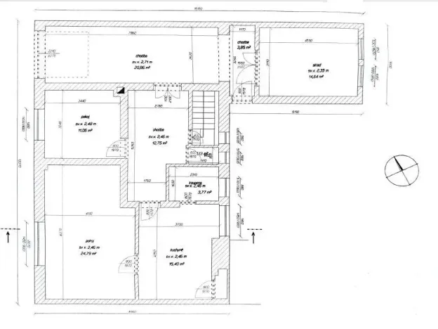 Prodej bytu 5+1, Přelouč, Husova, 136 m2