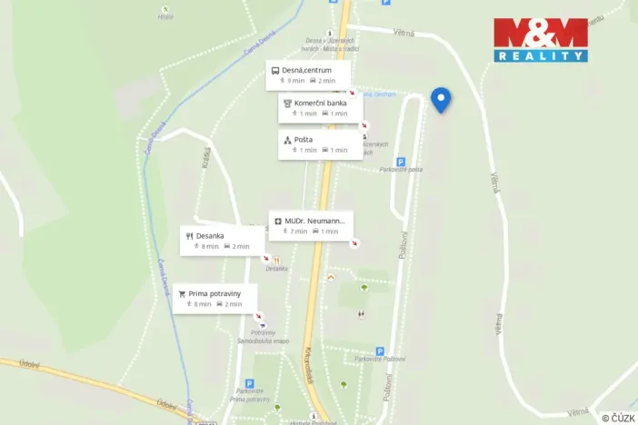 Prodej bytu 2+1, Desná - Desná II, Poštovní, 66 m2