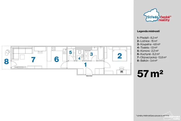 Prodej bytu 2+kk, Praha - Chodov, Divišovská, 53 m2
