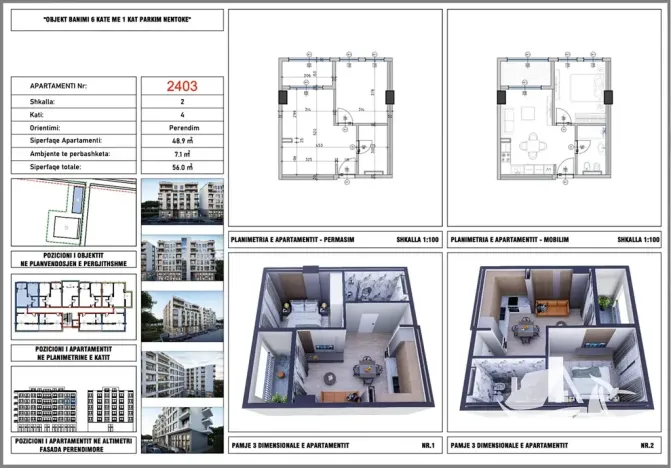 Prodej bytu 2+kk, Golem, Albánie, 56 m2
