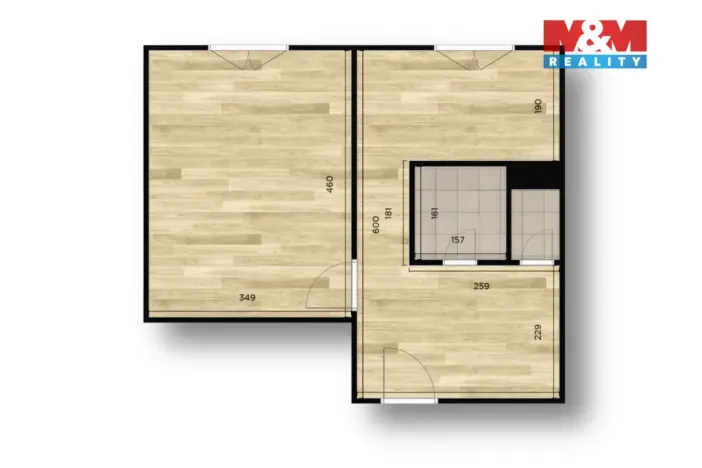 Prodej bytu 1+1, Vrdy, Sluneční, 35 m2
