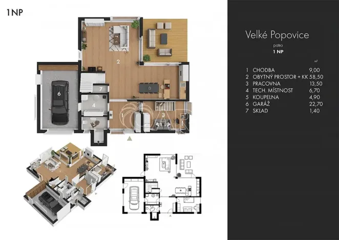 Prodej rodinného domu, Velké Popovice, U Školky, 190 m2