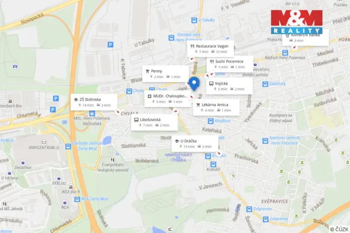 Prodej bytu 3+1, Praha - Horní Počernice, Mezilesí, 75 m2