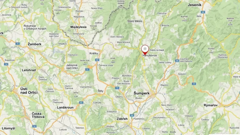 Prodej pole, Hanušovice - Hynčice nad Moravou, 53256 m2
