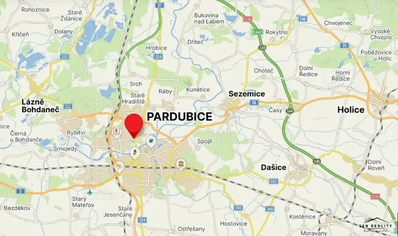 Pronájem kanceláře, Pardubice, Bělehradská, 35 m2