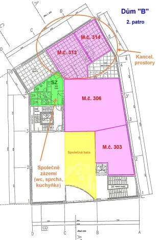 Pronájem kanceláře, Liberec, 1. máje, 59 m2