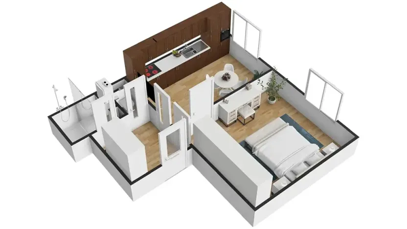 Pronájem bytu 1+1, Újezd u Brna, Rozprýmova, 44 m2