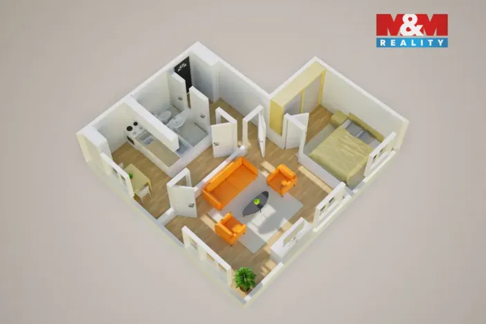 Prodej bytu 2+1, Teplice - Řetenice, Buzulucká, 47 m2