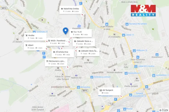 Prodej bytu 2+1, Šumperk, Březinova, 57 m2