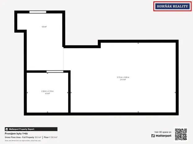Pronájem bytu 1+kk, Žďár nad Sázavou, 32 m2