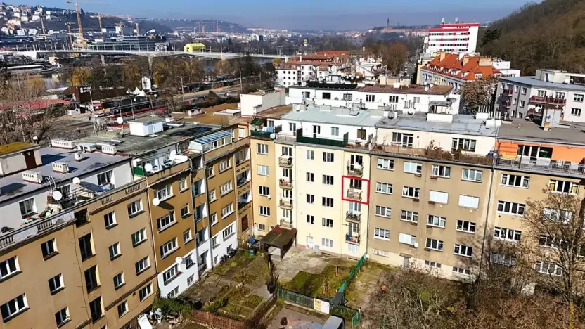 Prodej bytu 2+kk, Praha - Podolí, Dvorecké náměstí, 55 m2