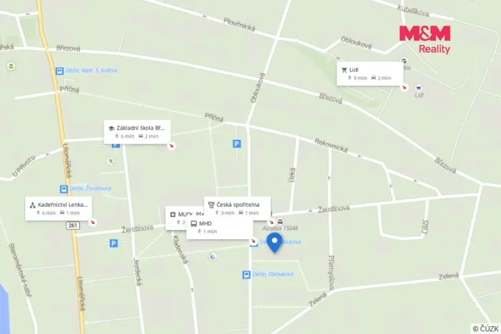 Prodej bytu 1+1, Děčín - Děčín III-Staré Město, Oblouková, 36 m2