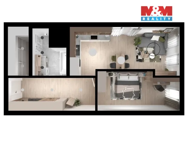 Prodej bytu 2+kk, Brno, Ponětovická, 61 m2