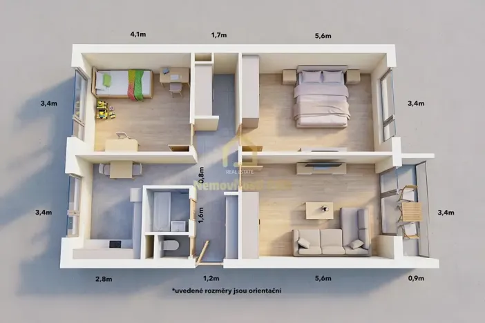Prodej bytu 3+1, Ostrava, Břustkova, 76 m2