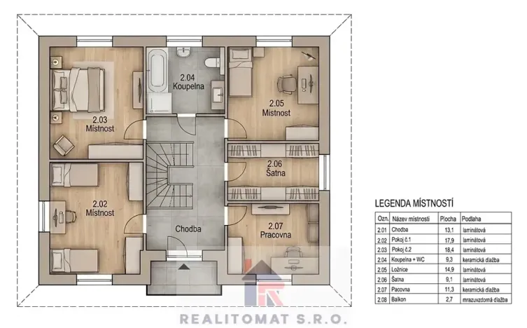 Prodej rodinného domu, Polerady, 190 m2