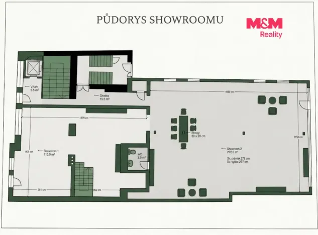 Pronájem obchodního prostoru, Pardubice, Smetanovo náměstí, 350 m2