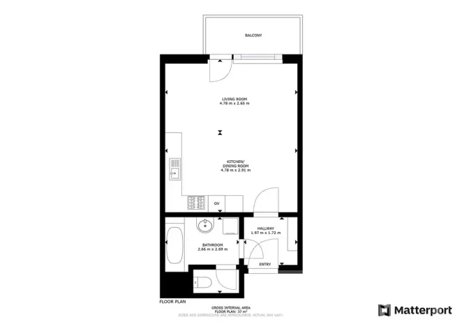 Pronájem bytu 1+kk, Praha - Letňany, Pavla Beneše, 39 m2