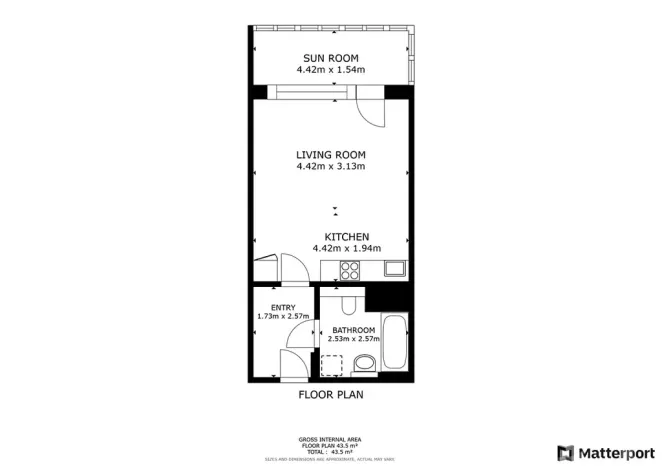 Pronájem bytu 1+kk, Praha - Hloubětín, Laponská, 34 m2