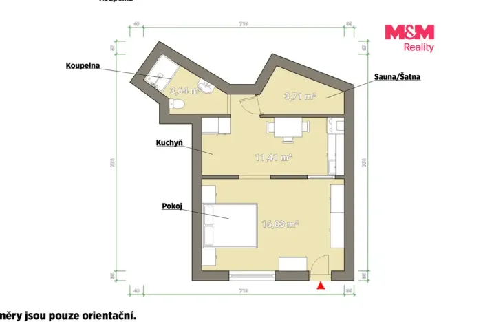 Pronájem bytu 1+1, Stříbro, Lesní cesta, 36 m2
