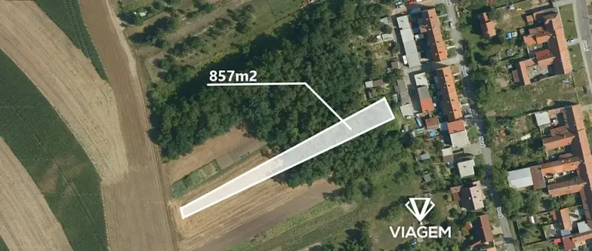 Prodej podílu zahrady, Bošovice, 856 m2