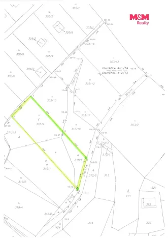 Prodej zahrady, Ústí nad Labem - Církvice, 909 m2