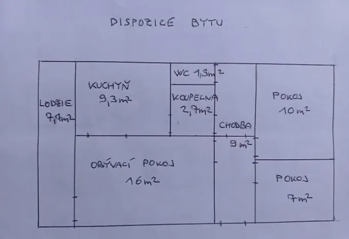 Prodej bytu 3+1, Praha - Střížkov, Rumburská, 64 m2