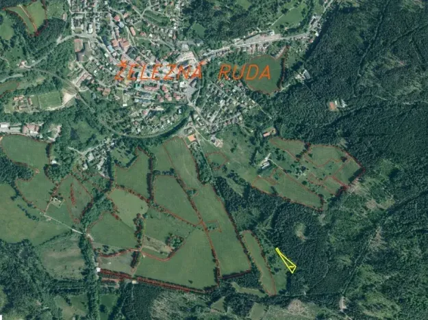 Dražba pozemku, Železná Ruda, 2377 m2