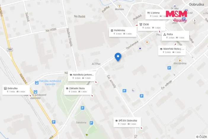 Pronájem bytu 3+1, Dobruška, Opočenská, 68 m2