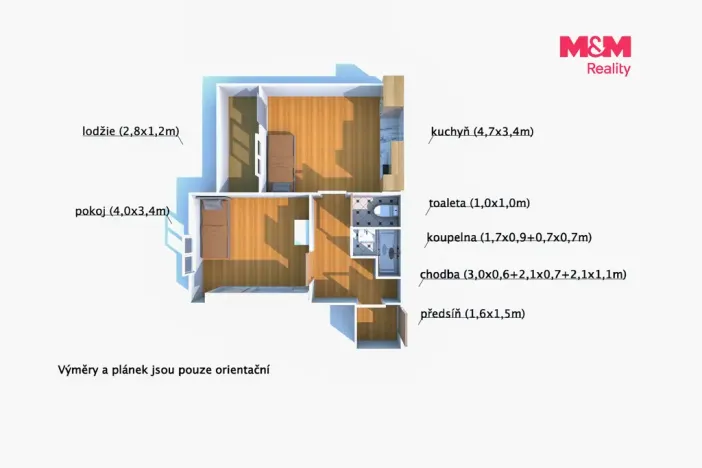 Prodej bytu 1+1, Písek - Pražské Předměstí, Jablonského, 41 m2
