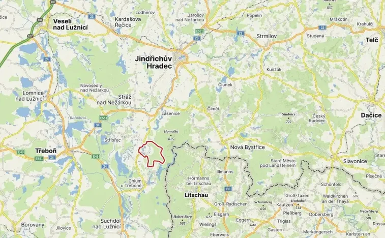 Prodej pozemku, Chlum u Třeboně - Mirochov, 2495 m2
