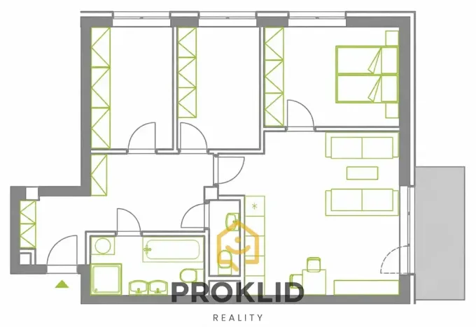 Prodej bytu 4+kk, Olomouc, Třída Jiřího Pelikána, 86 m2