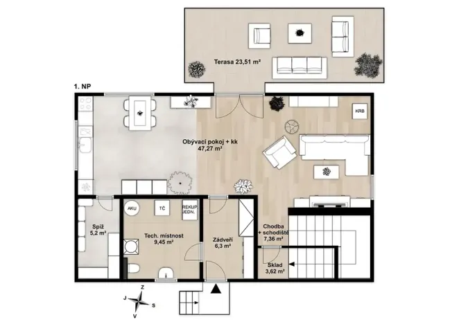 Prodej rodinného domu, Peruc, 150 m2