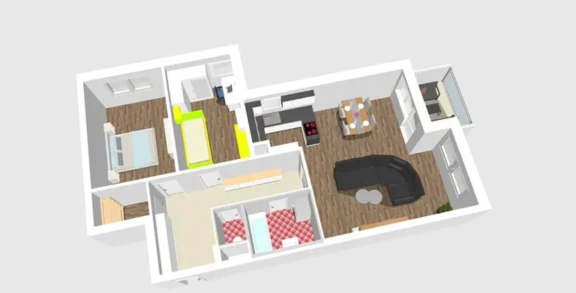 Pronájem bytu 3+kk, Brno, Dusíkova, 87 m2