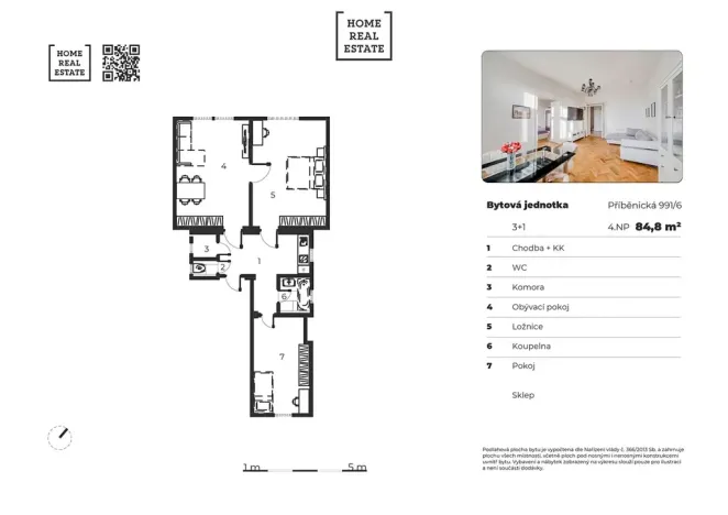 Prodej bytu 3+kk, Praha - Žižkov, Příběnická, 85 m2