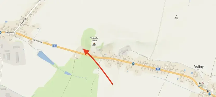 Prodej pozemku pro bydlení, Veliny, 1236 m2