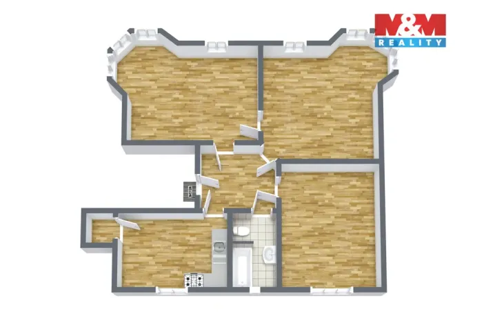 Prodej bytu 3+1, Karlovy Vary - Drahovice, Americká, 92 m2