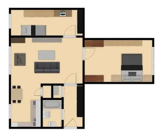 Pronájem bytu 3+kk, Chlumčany, Boženy Němcové, 72 m2