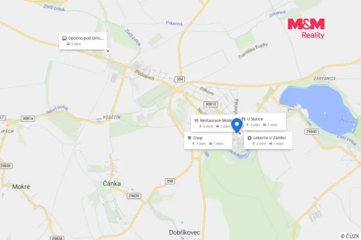 Pronájem bytu 2+kk, Opočno, Baštecká, 50 m2