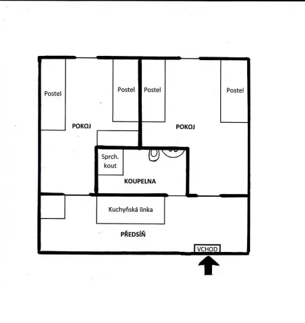 Pronájem bytu 2+1, Praha - Stodůlky, Borovanského, 37 m2